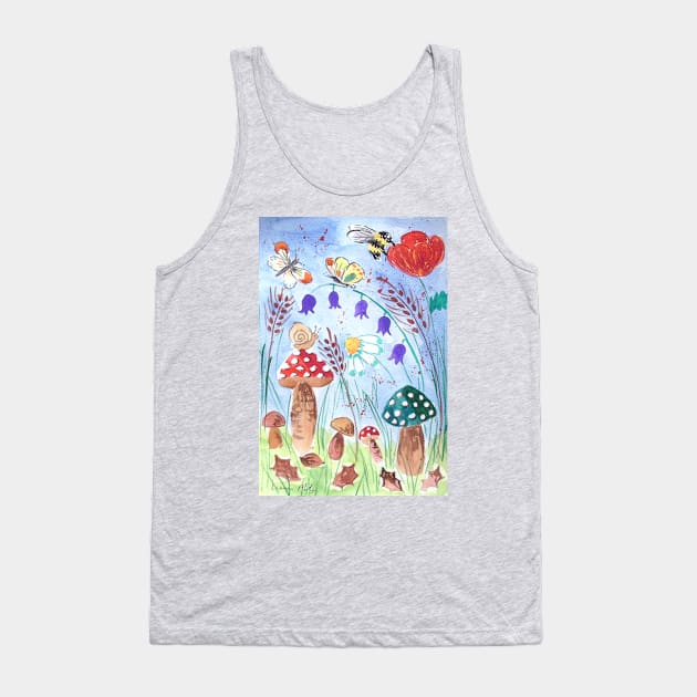 Mushroom Land! Tank Top by Casimirasquirkyart